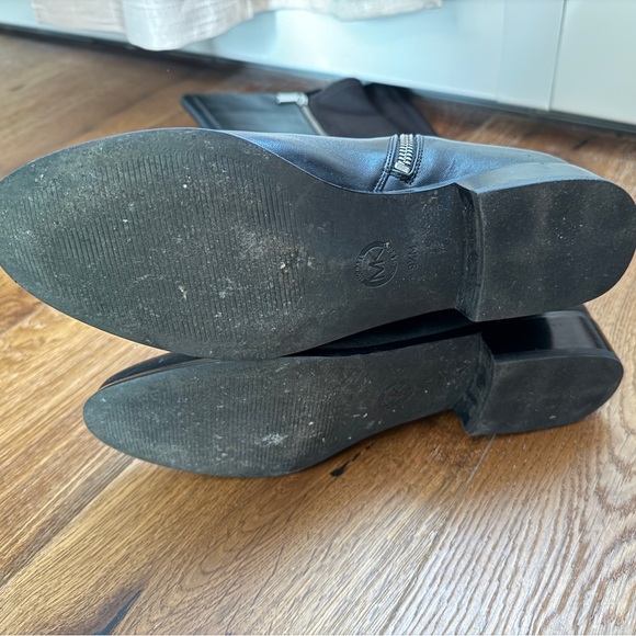 Michael Kors genuine leather neoprene knee high boots black 9.5 women’s - Picture 4 of 8